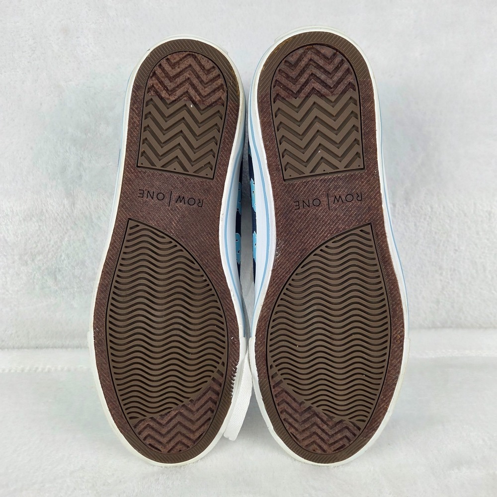 Row One UNC Tar Heels Sneakers Women's 7.5 Men's 6 Blue White Low Top Shoes - Picture 7 of 10